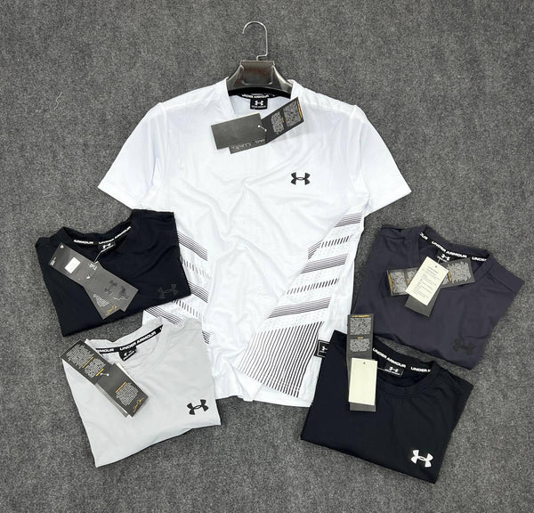 بلوزه نايلون الون الاسودUNDER ARMOUR